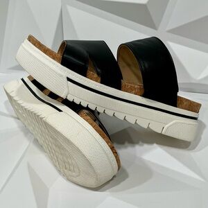 Adrienne Vittadini Black and White Sandals